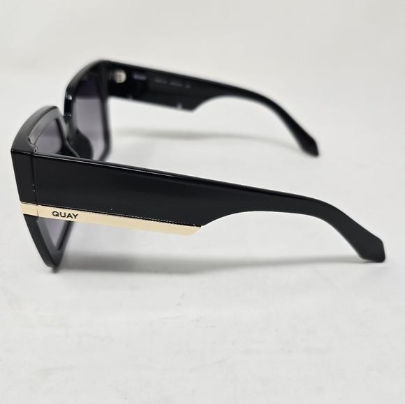 NIB Quay Notorious Oversized Square Frame Black Sunglasses - Picture 5 of 11